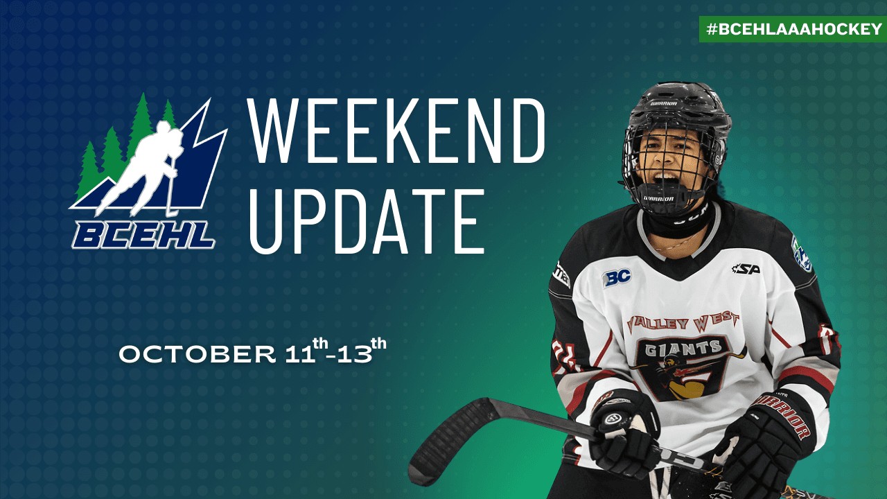 BCEHL WEEKEND UPDATE - OCTOBER 11th-13th image