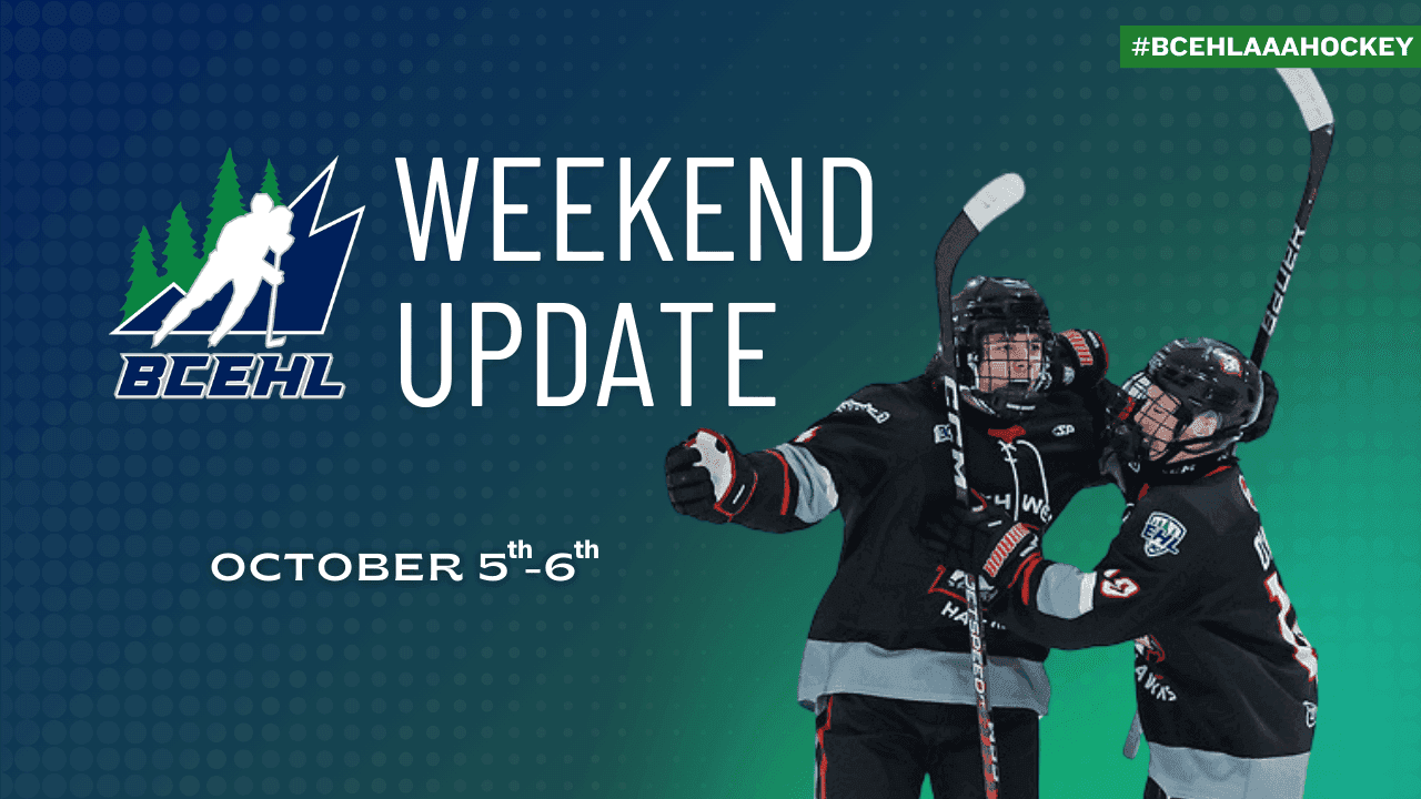 BCEHL WEEKEND UPDATE - OCTOBER 5th-6th image